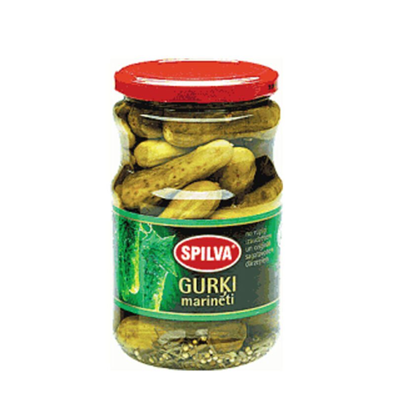 Gurķi marinēti (6-9 cm) "Spilva" 720ml